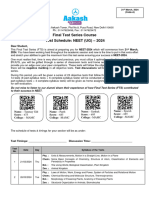 Final Test Series For NEET-2024 (XII & RM) Code-A - Phase-01