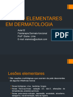 Aula 02 Lesões Elementares em Dermatologia Aula 02