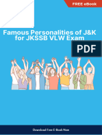 Famous Personalities of J&K For JKSSB VLW Exam