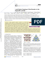 Gautam Et Al 2019 Rapid Crystallization and Kinetic Freezing of Site Disorder in The Lithium Superionic Argyrodite