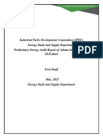 Adama ZLD Preliminary Energy Audit Report