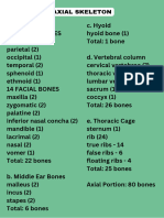 Axial Skeleton 80 Bones 1