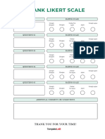 Blank Likert Scale Template