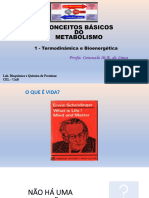 Aula 1 - ConceitosBaÌ Sicos - BioenergeÌ Tica - TermodinaÌ Mica - CMRL - 2023