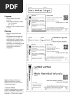 Listado de Tarjetas de Ordenanzas Sud