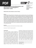 Method Analysis of Accelerometers and Gyroscopes in Running Gait