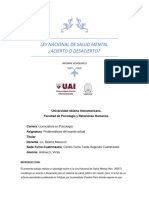 Ley de Salud Mental Monografia Individual