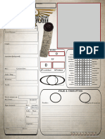 Dark Millenium - Fiche Personnage Base