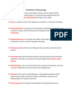 Introduction To Pharmacology