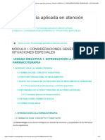 Curso - Farmacología Aplicada en Atención Primaria, Sección - MÓDULO I. CONSIDERACIONES GENERALES Y SITUACIONES ESPECIALES