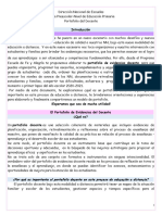 Portafolio Docente Preescolar y Primaria DNE