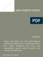 Active and Passive Voice