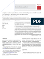 Stosnak Analysis of Nutrition-Relevant Trace Elements in Human Blood and Serum by Means of TXRF