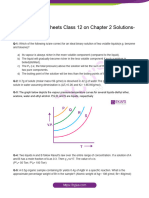 Chemistry Worksheets Class 12 On Chapter 2 Solutions Set 5