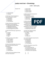 Climatology Mock Test