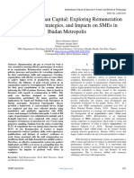 Unlocking Human Capital: Exploring Remuneration Challenges, Strategies, and Impacts On SMEs in Ibadan Metropolis