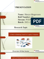 Iop Presentation - Trends On Marketing For Logistics Sector