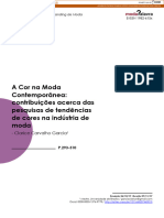 A Cor Na Moda Contemporânea Contribuições Acerca Das Pesquisas de Tendências de Cores Na Indústria de Moda