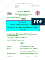 Résultat de L'examen Cytobactériologique Des Liquides Péritonéaux Au Centre Hospitalier Universitaire Du Point G