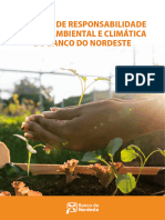 Politica de Responsabilidade Social Ambiental e Climatica Do Banco Do Nordeste