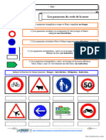 Les Panneaux Du Code de La Route Français