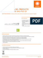 Ficha Técnica Del Producto Ficha Técnica Del Producto DP EM 1200 18W 840 IP65 GY