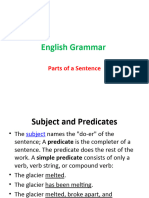 Grammar - Parts of A Sentence