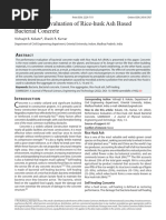 Performance Evaluation of Rice-Husk Ash Based Bact