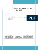 Tema 10 - Guerra de Colonial y Crisis de 1898