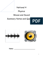 Waves and Sound Notes and Questions