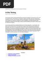 In Situ Soil Testing Review