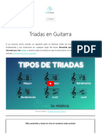 Triadas en Guitarra - Posiciones en Todas Las Cuerdas y Trastes