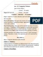 ISC Class 11 Computer Science Syllabus