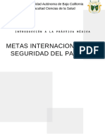 Metas Internacionales de Seguridad Del Paciente