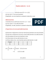 Notes - Fourier Series in (-π,π)