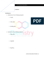 1C Chemical Calculations - Mass - Tute