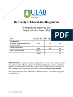 BBA Sample Question - 0