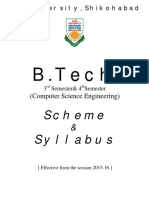 B.TECH CS II Year