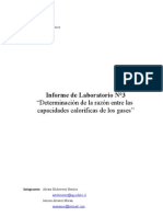 Determinación de La Razón Entre Las Capacidades Caloríficas de Los Gases