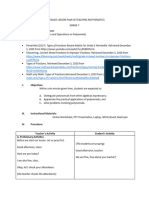 Diagnotic Teaching - Lesson Plan (For Reference)