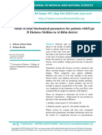 Study of Some Biochemical Parameters For Patients Withtype II Diabetes Mellitus in Al Rifai District