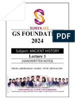 Ancient History - L1 - Sunya IAS - GS Foundation