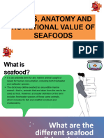 Lesson 3 Types Anatomy and Nutritional Value of Seafoods