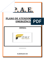 Plano de Atendimento A Emergência - 2023 Fíler Serviços, Construções, Empreendimentos e Materiais de Construção Ltda.