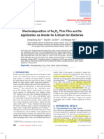 Electrodeposition of Fe3O4 Thin Film - 5micron Per Minute