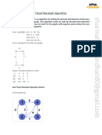 Floyd Warshall Algorithm