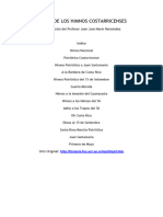 Letras de Los Himnos Costarricenses