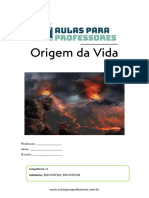 Apostila Origem Da Vida