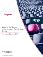 Value of The Testing Inspection and Certification Sector - 2020-12-23 Final Report