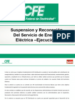 Suspensión y Reconexión de Suministro - Ejecución